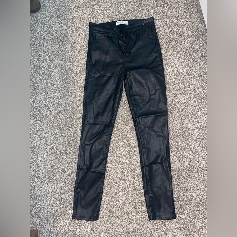 Abercrombie fake leather pants